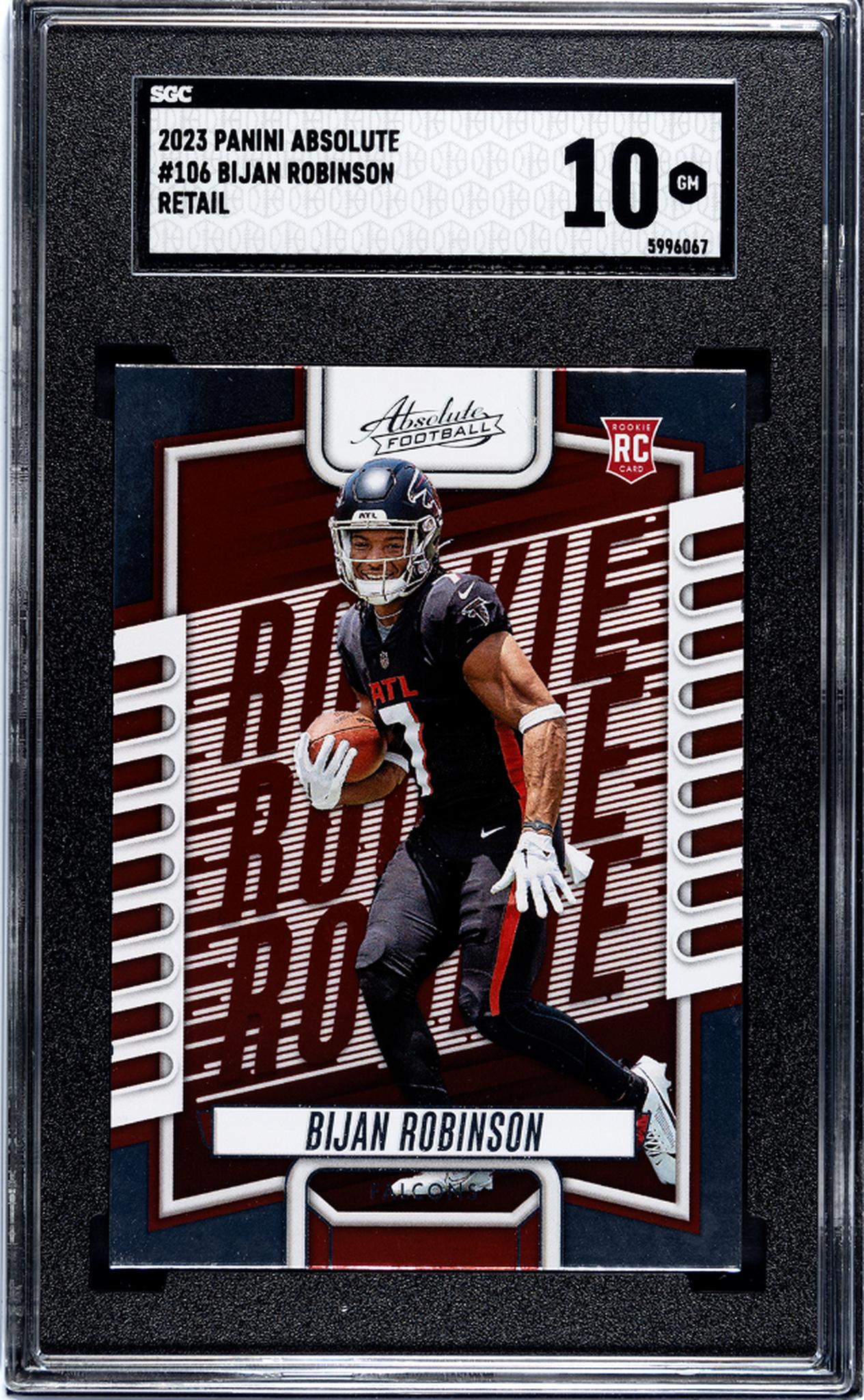 2023 Panini Absolute #106 Bijan Robinson Retail SGC 10
