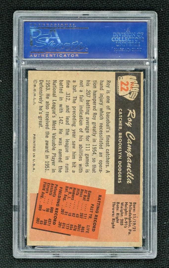 1955 Bowman Roy Campanella #22 PSA 6