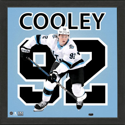 Highland Mint Logan Cooley Utah Hockey Club Impact Jersey Frame
