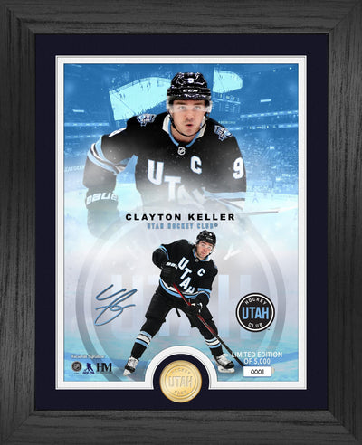 Highland Mint Clayton Keller Utah Hockey Club Bronze Coin Photo Mint - Limited Edition /5,000