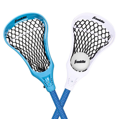 Franklin Sports Youth Lacrosse Stick Set - 32 Inch - Blue/White