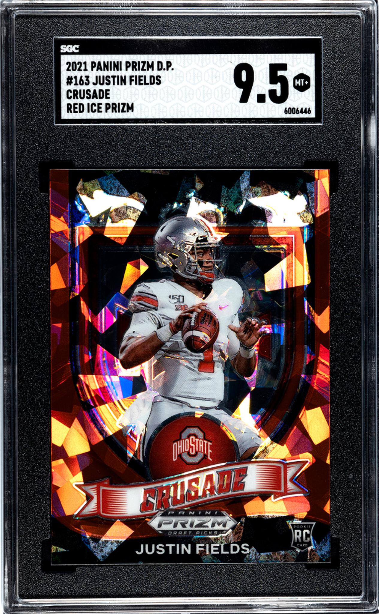 2021 Prizm #163 Justin Fields Crusade SGC 9.5
