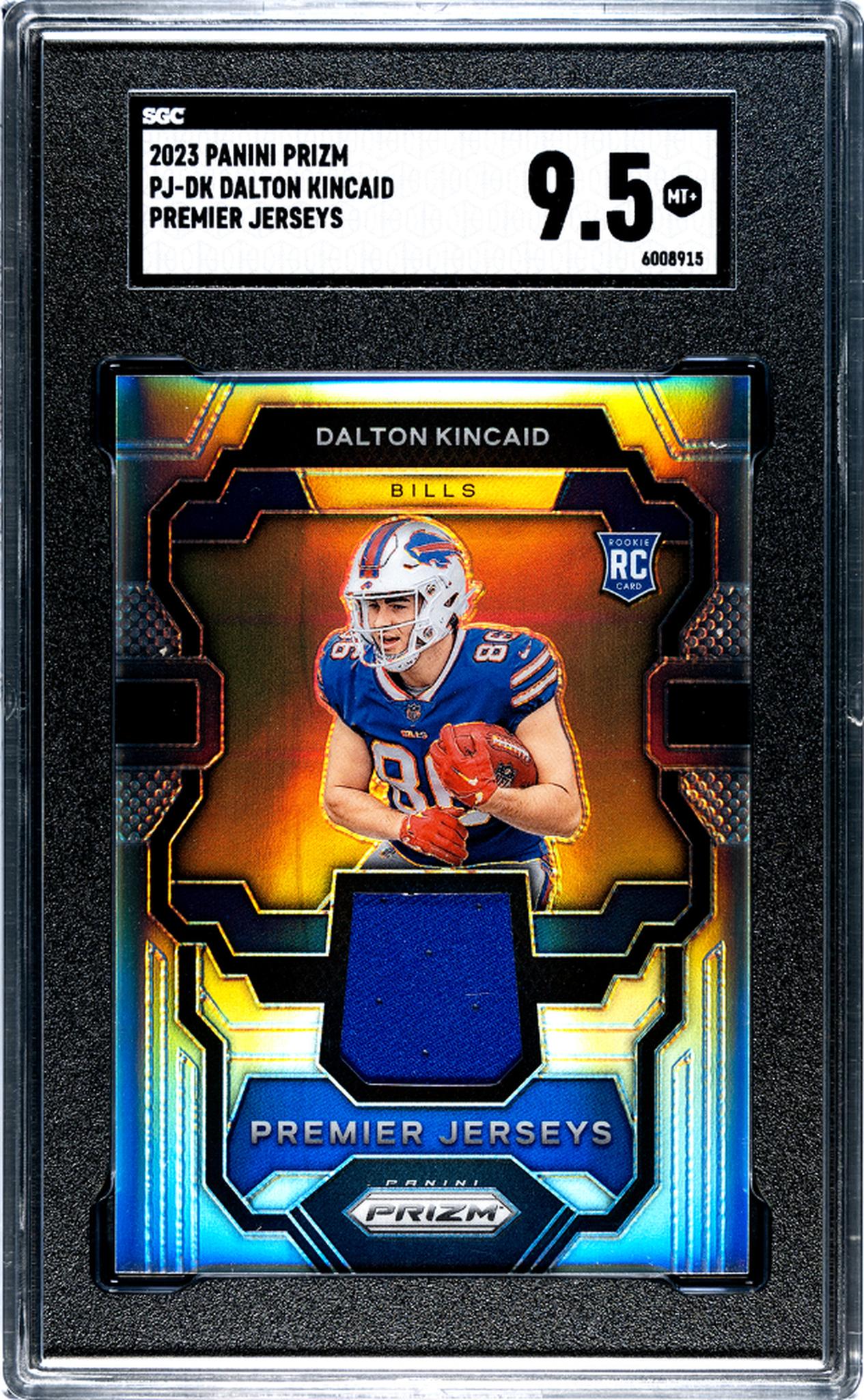 2023 Panini Prizm #PJ-DK Dalton Kincaid Premier Jerseys SGC 9.5