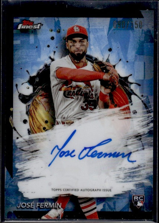 2024 Topps Finest Rookie Auto Blue /150 #FA-JF Jose Fermin 