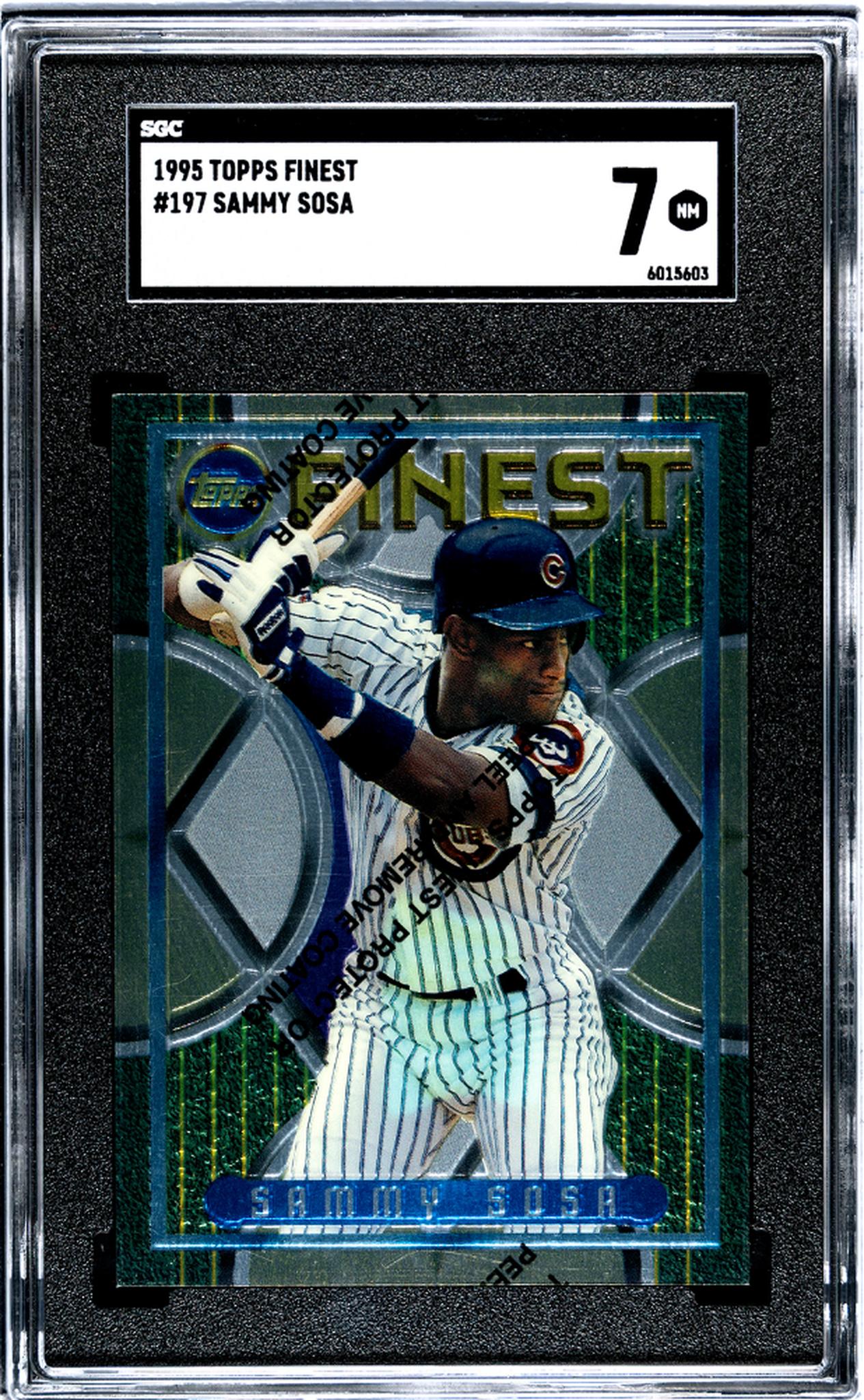 1995 Topps Finest Sammy Sosa #197 SGC 7