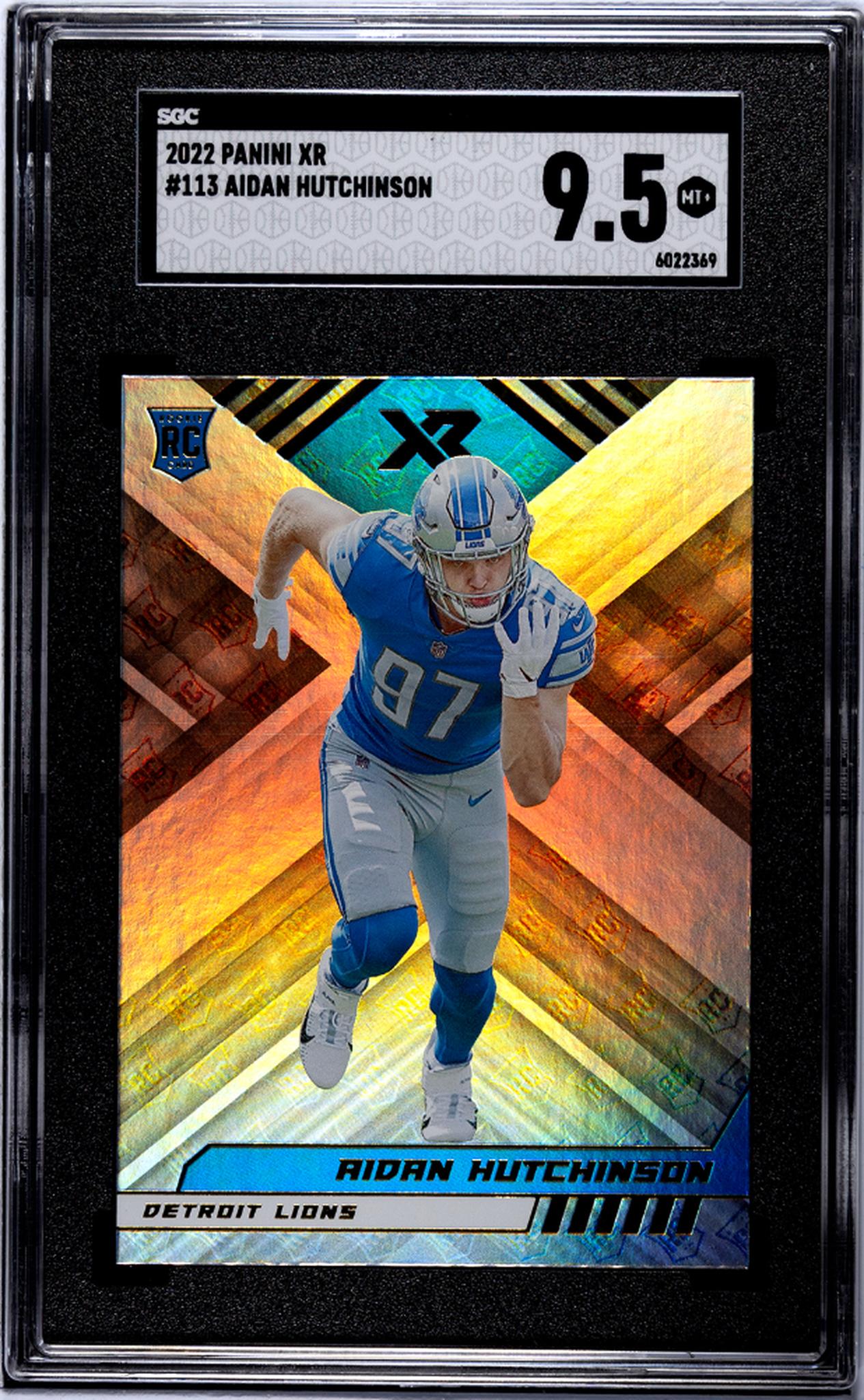 2022 Panini XR Aidan Hutchinson #113 RC SGC 9.5