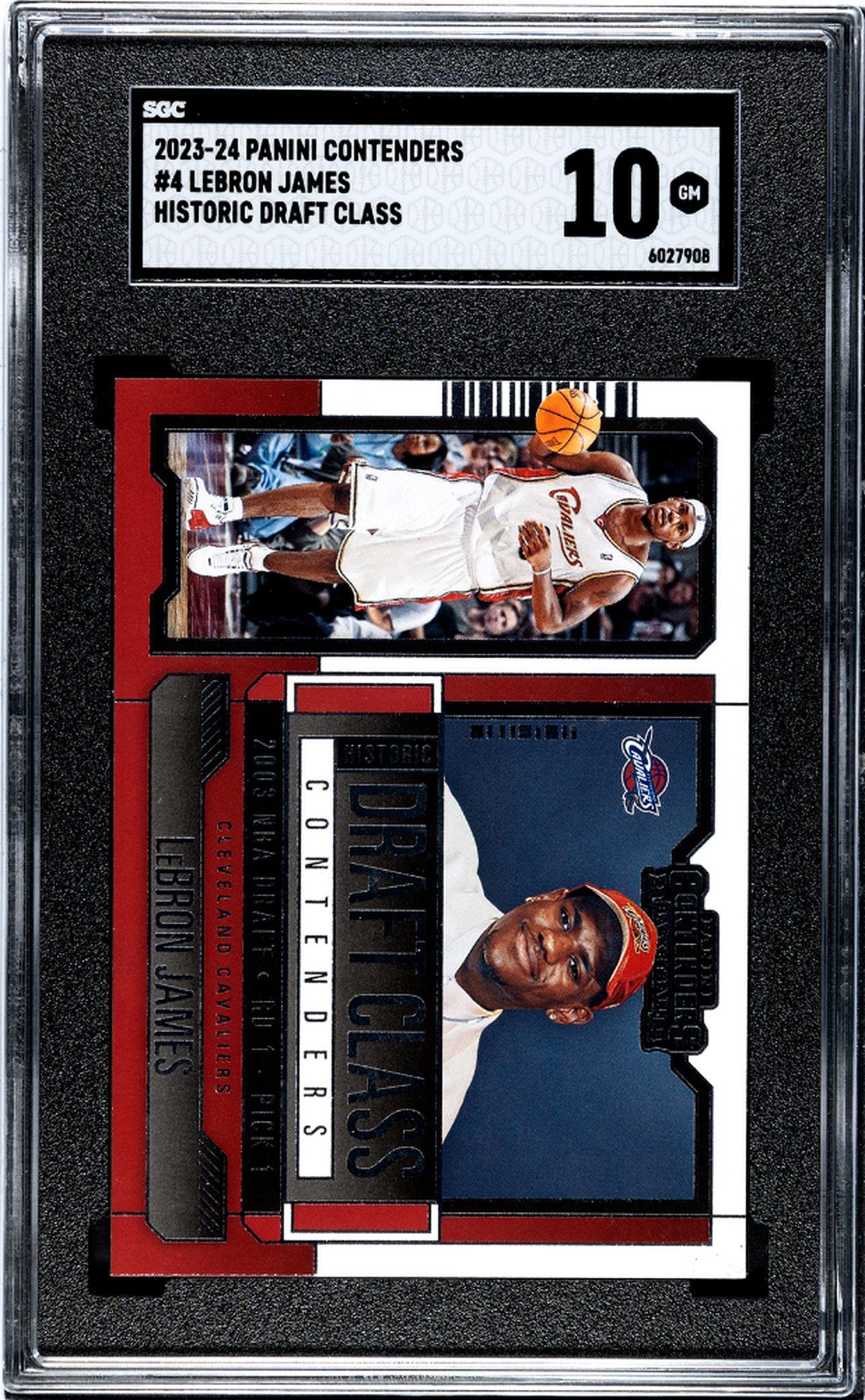 2023 Panini Contenders #4 LeBron James SGC 10