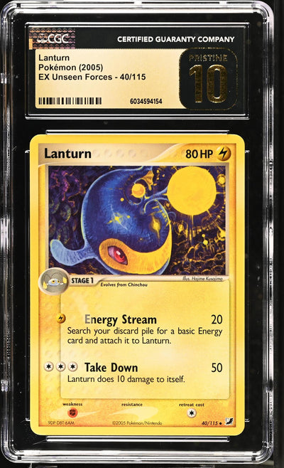 2005 EX Unseen Forces #40/115 Lanturn CGC 10