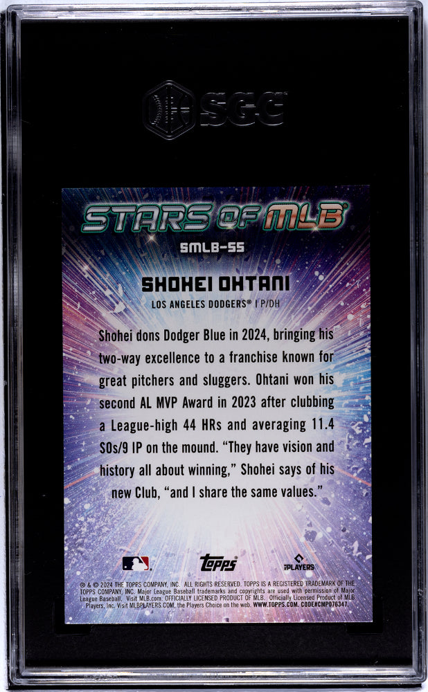 2024 Topps #SMLB-55 Shohei Ohtani Stars of MLB SGC 9