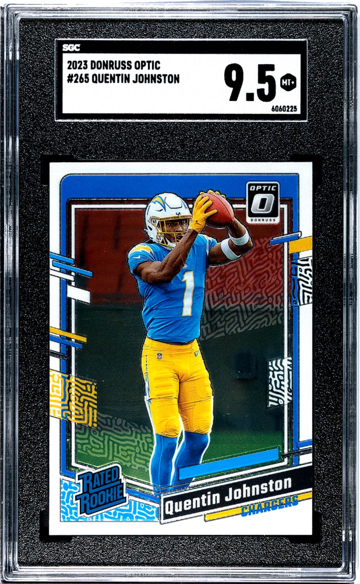 2023 Donruss Optic #265 Quentin Johnston SGC 9.5