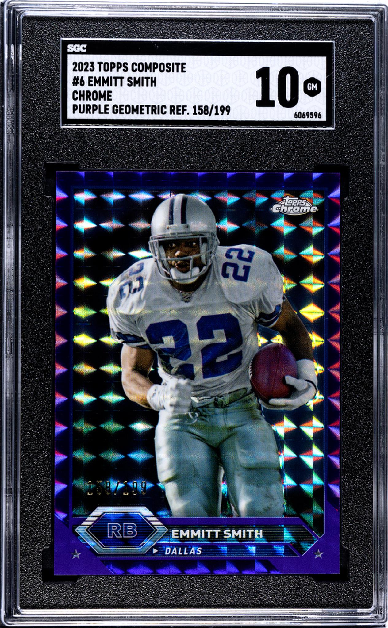 2023 Topps Chrome #6 Emmitt Smith /199 SGC 10