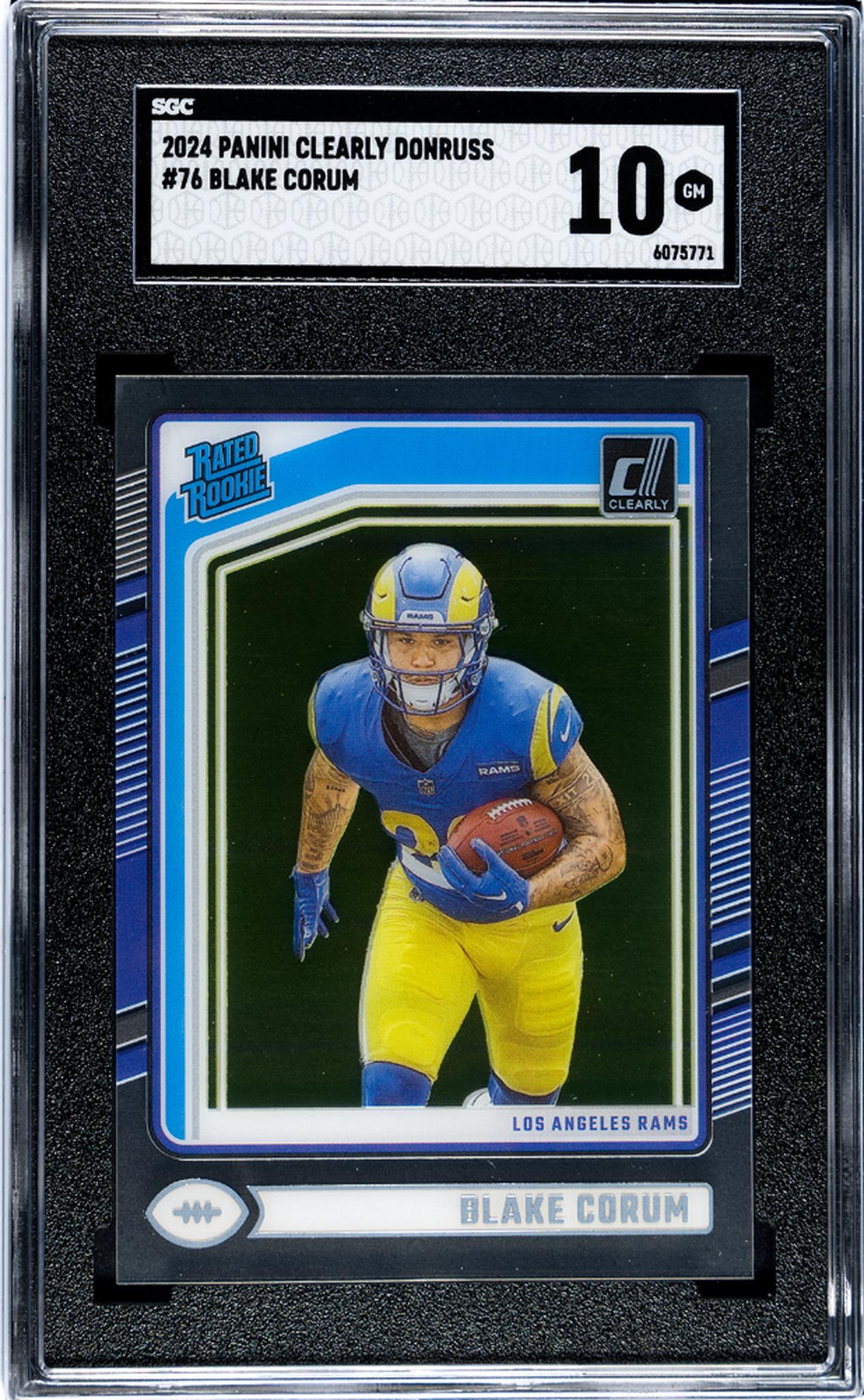 2024 Panini Clearly Donruss #76 Blake Corum SGC 10