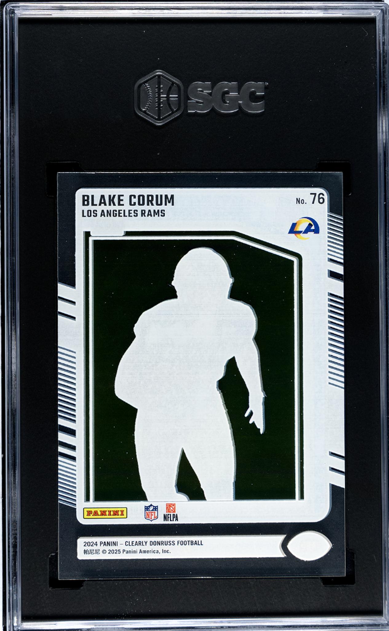2024 Panini Clearly Donruss #76 Blake Corum SGC 10