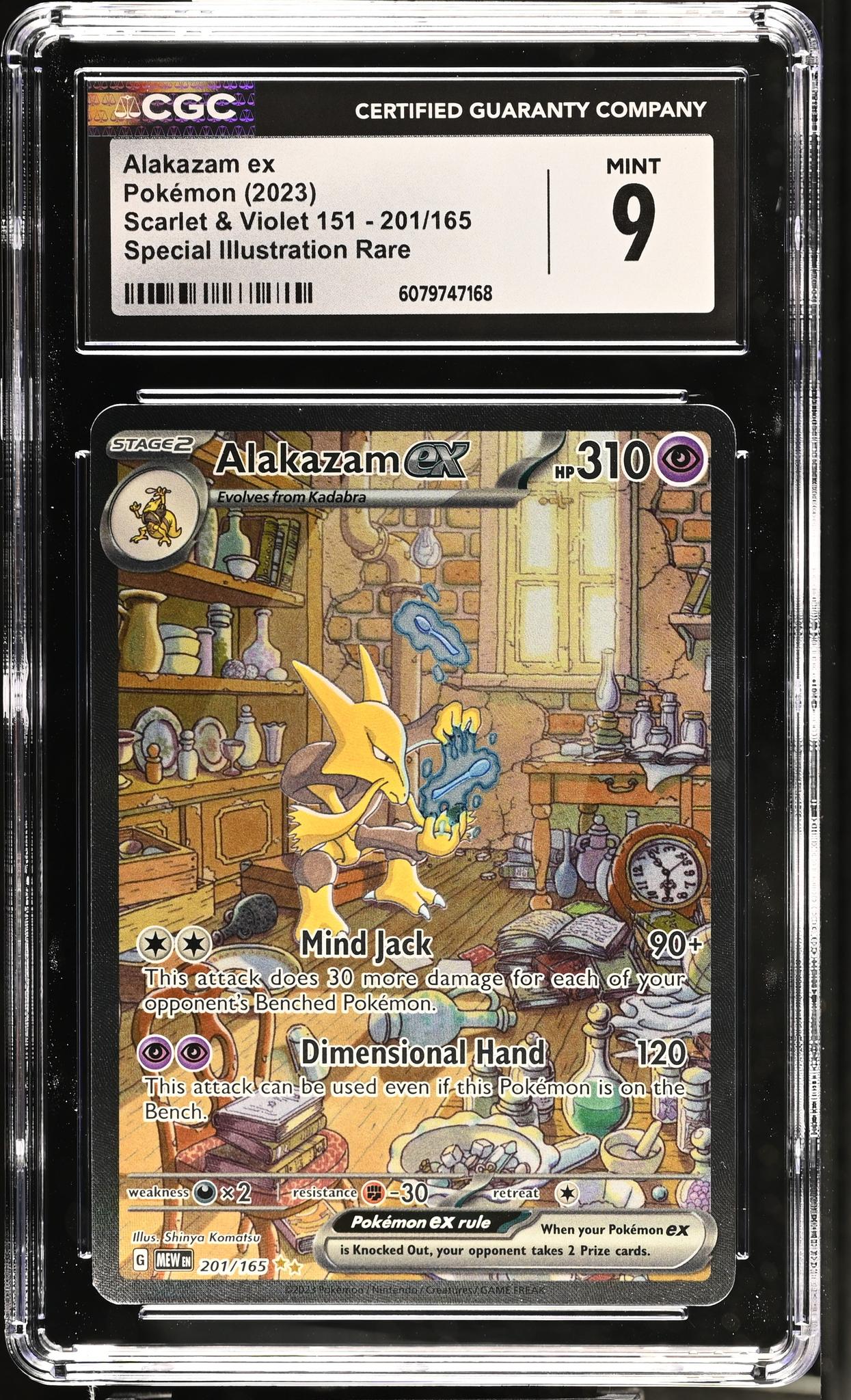 2023 Pokémon Scarlet & Violet 151 SIR Alakazam #201/165 ex CGC 9
