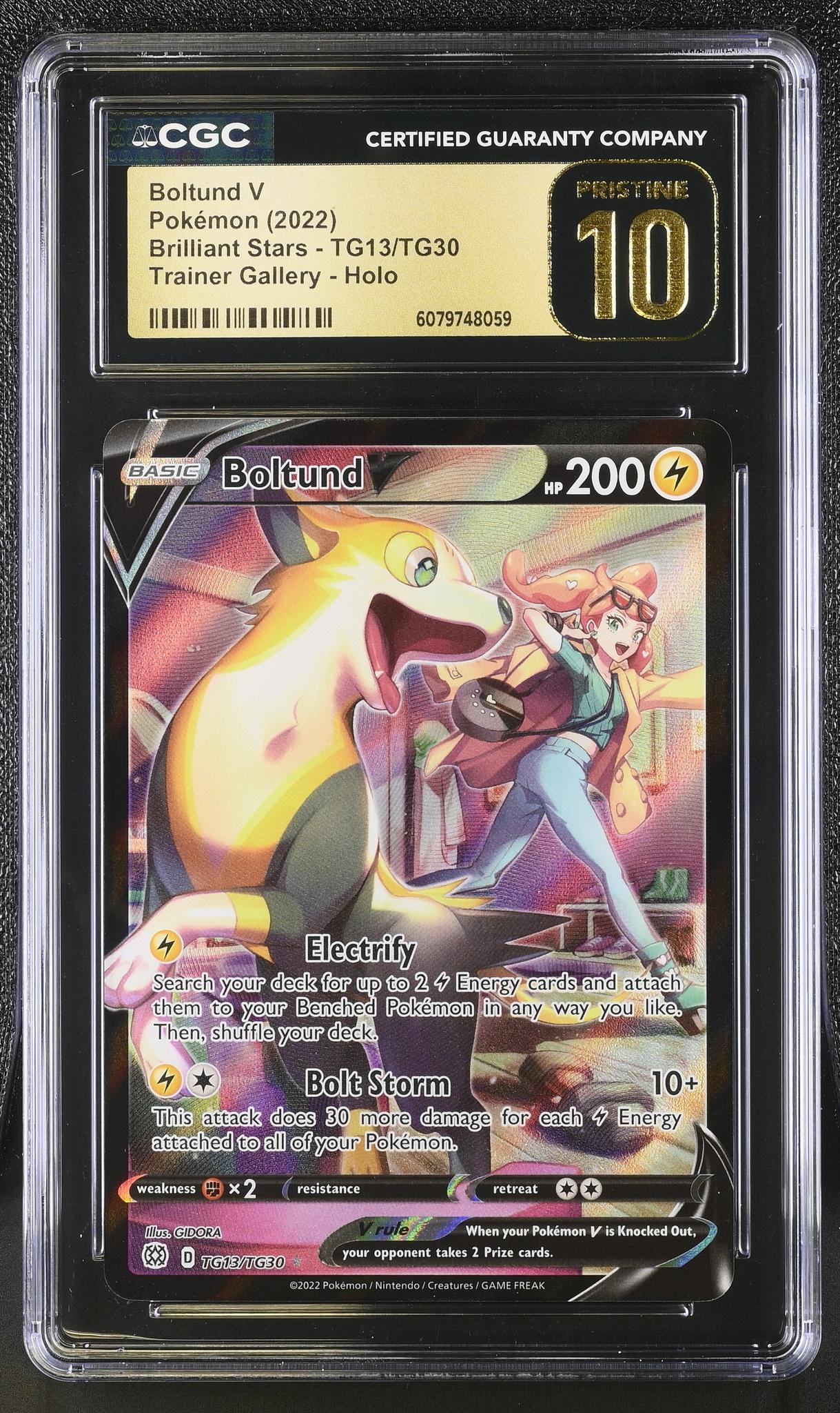 2022 Pokemon #TG13/TG30 Boltund V Trainer Gallery CGC 10