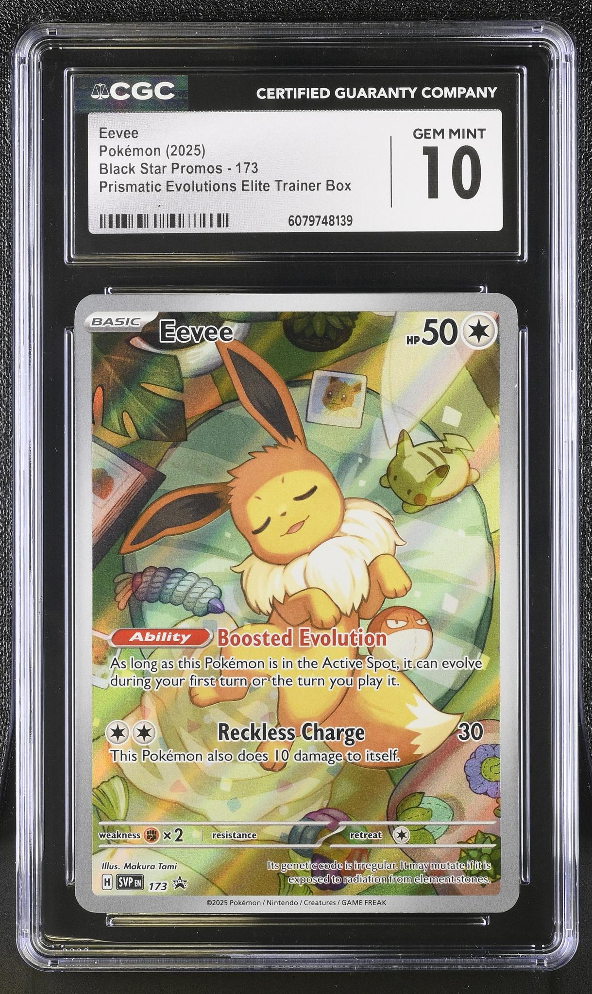 2025 Pokémon Scarlet & Violet Promo Eevee #SVP173 CGC 10