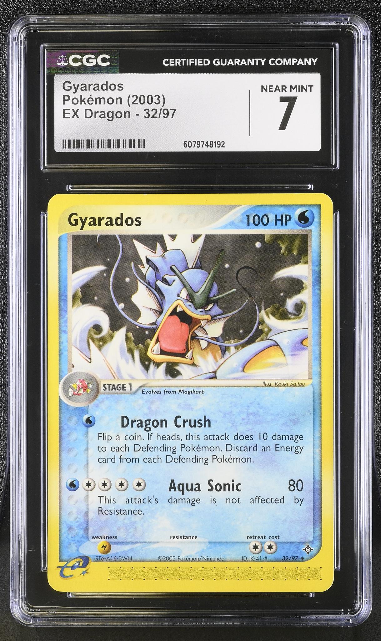 2003 Pokémon EX Dragon Gyarados #32/97 CGC 7