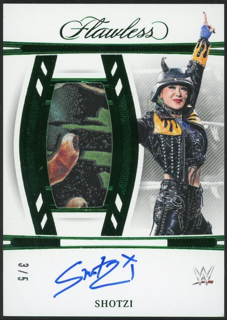 2024 Panini Flawless WWE Shotzi Emerald Auto /5
