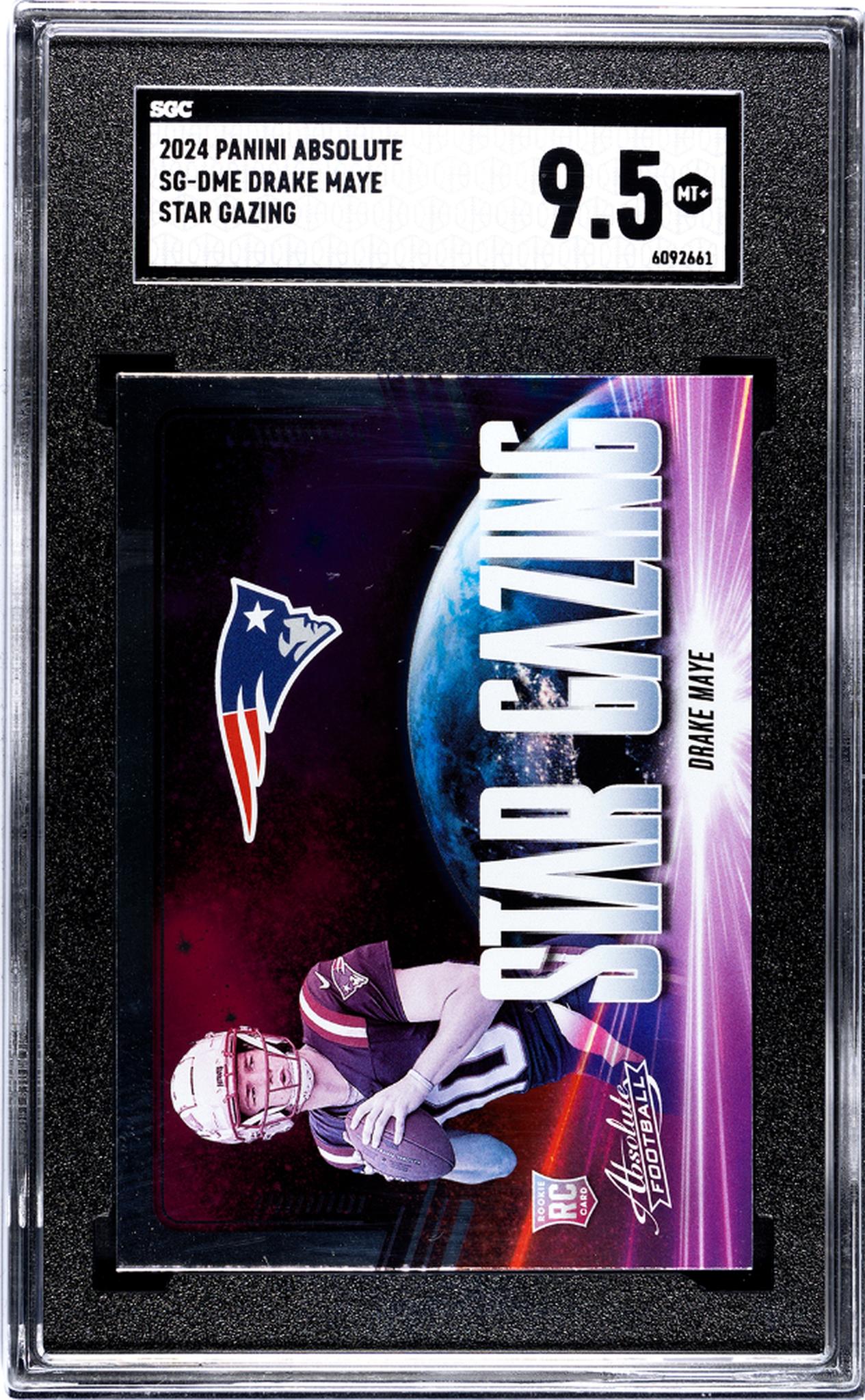 2024 Panini Absolute Star Gazing Drake Maye #SG-DME RC SGC 9.5