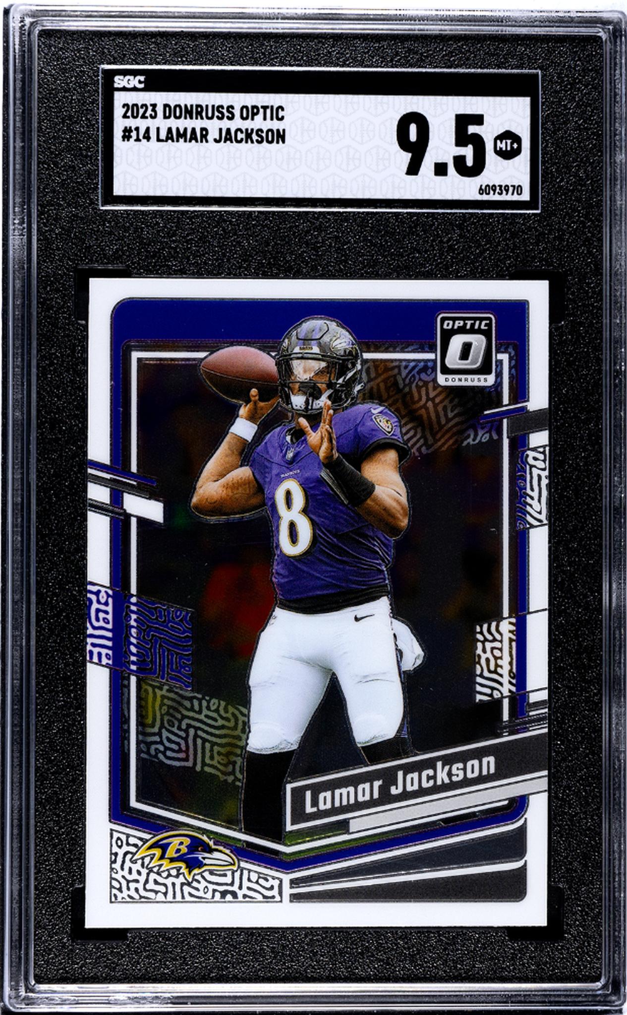 2023 Donruss Optic #14 Lamar Jackson SGC 9.5