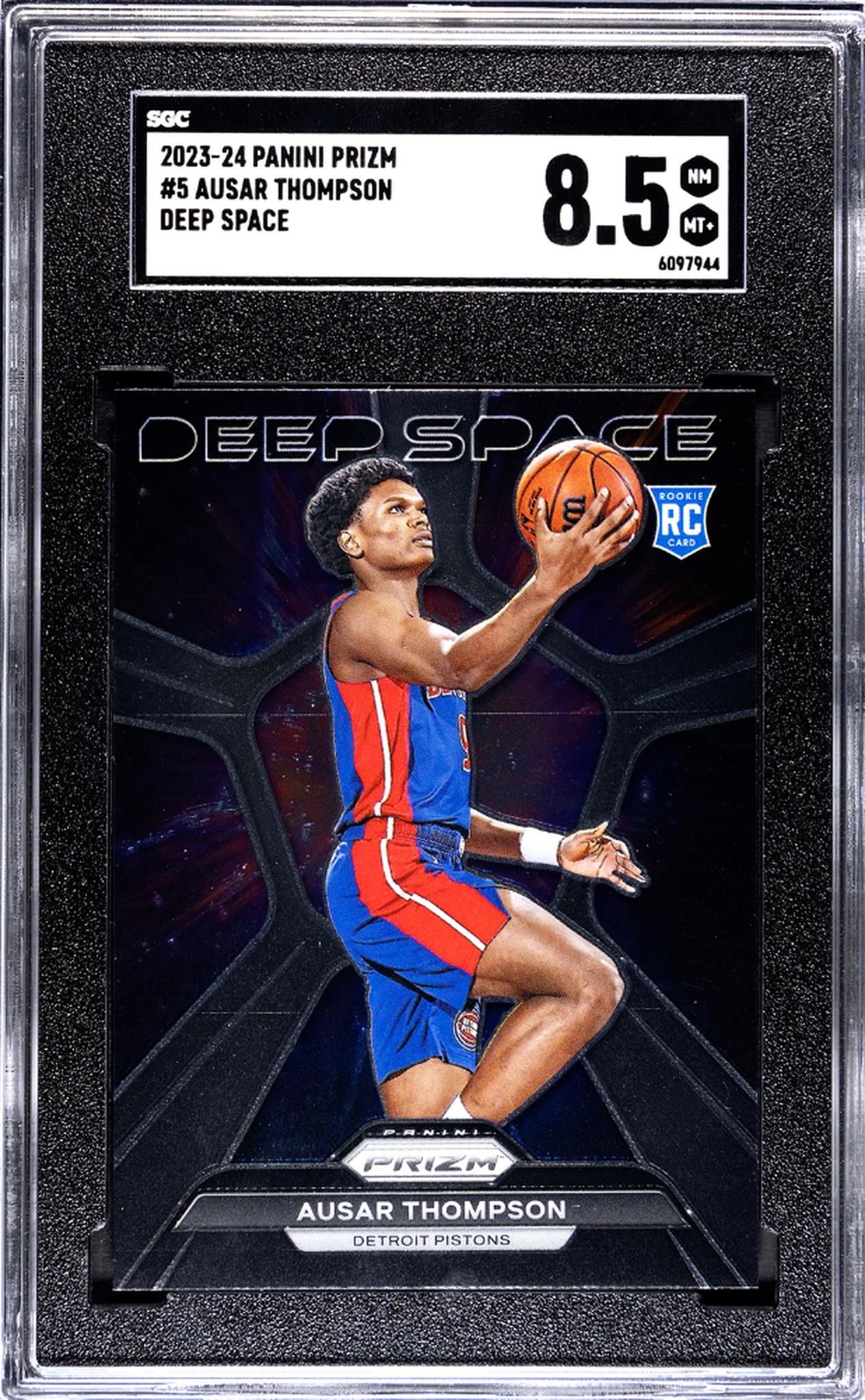 2023 Panini Prizm Deep Space Ausar Thompson #5 RC SGC 8.5