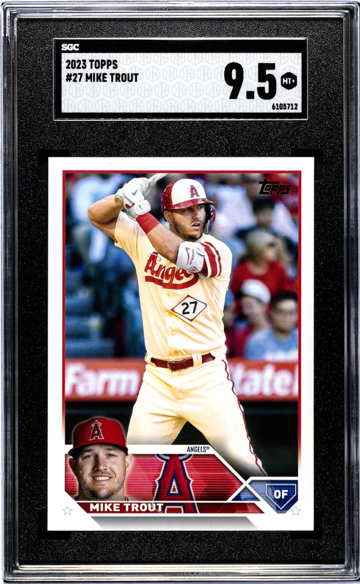 2023 Topps #27 Mike Trout SGC 9.5