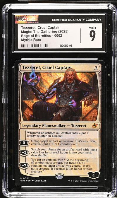 Magic: The Gathering Tezzeret, Cruel Captain Edge of Eternities #0002 CGC 9