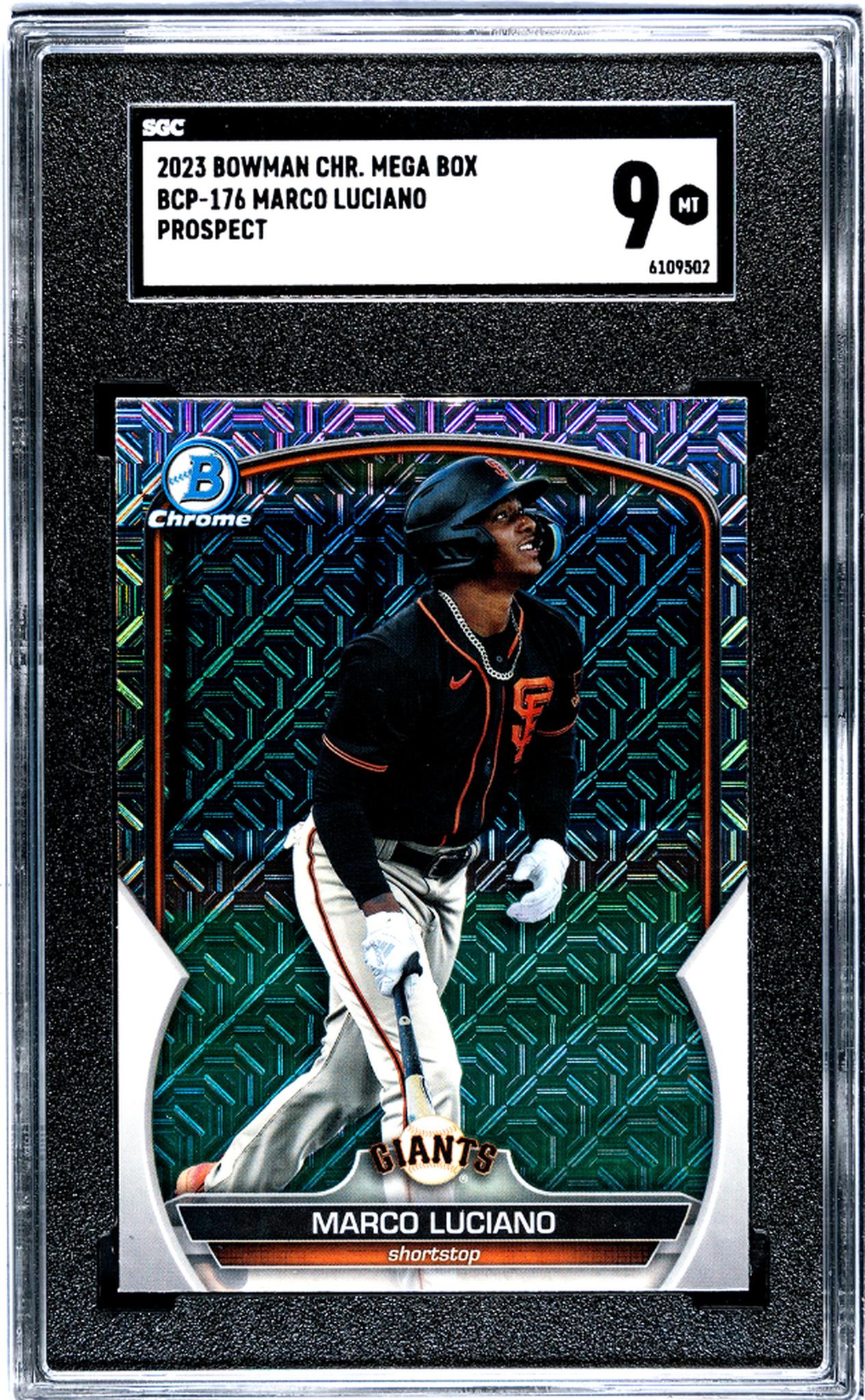 2023 Bowman Mega Box Marco Luciano #BCP-176 SGC 9