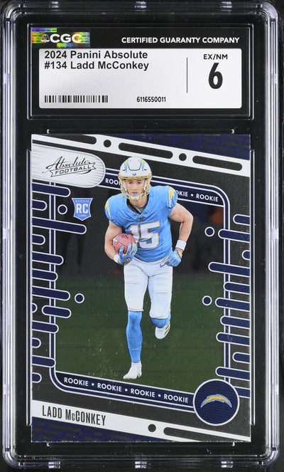 2024 Absolute #134 Ladd McConkey CGC 6