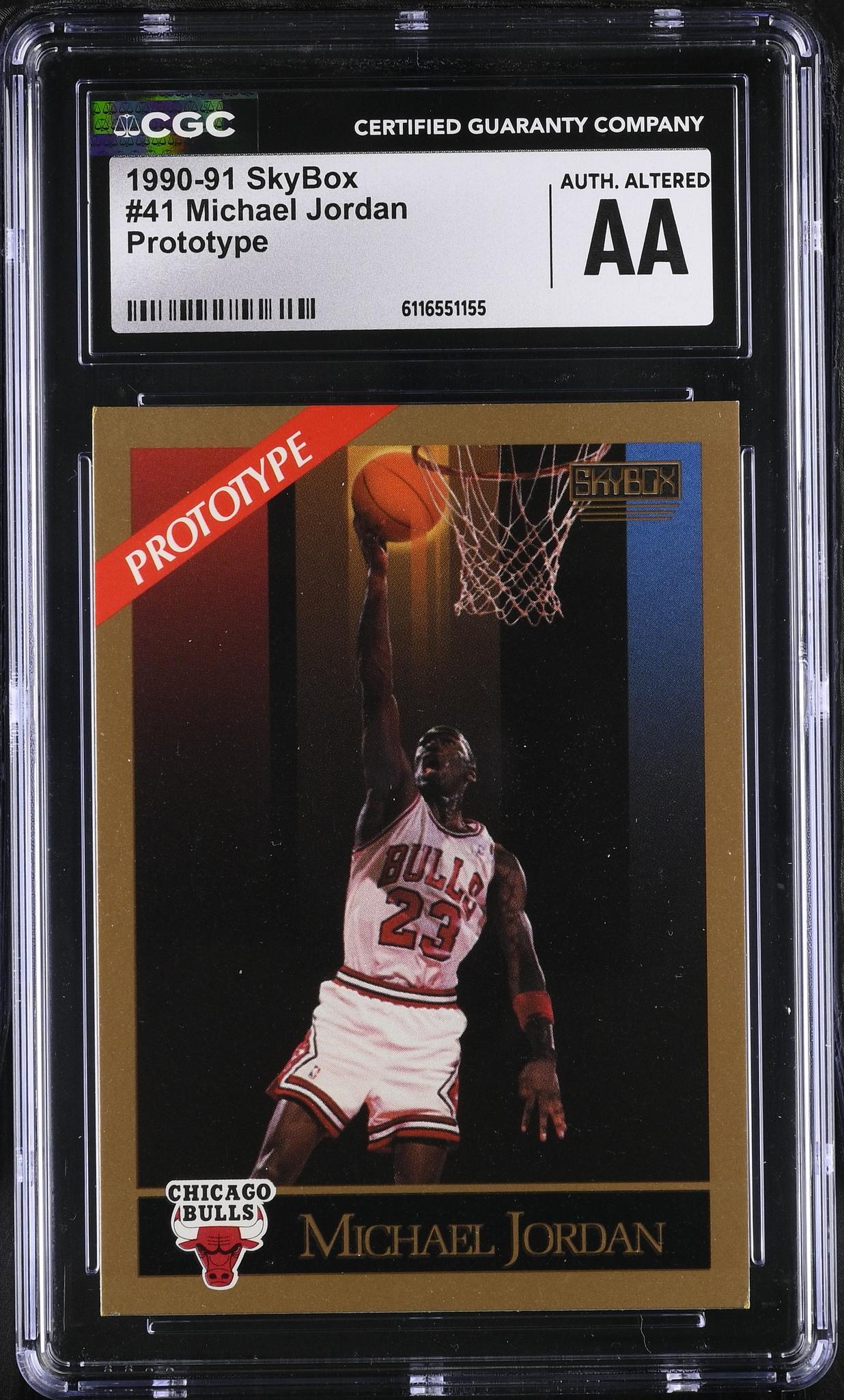 1990 SkyBox #41 Michael Jordan Prototype CGC AA