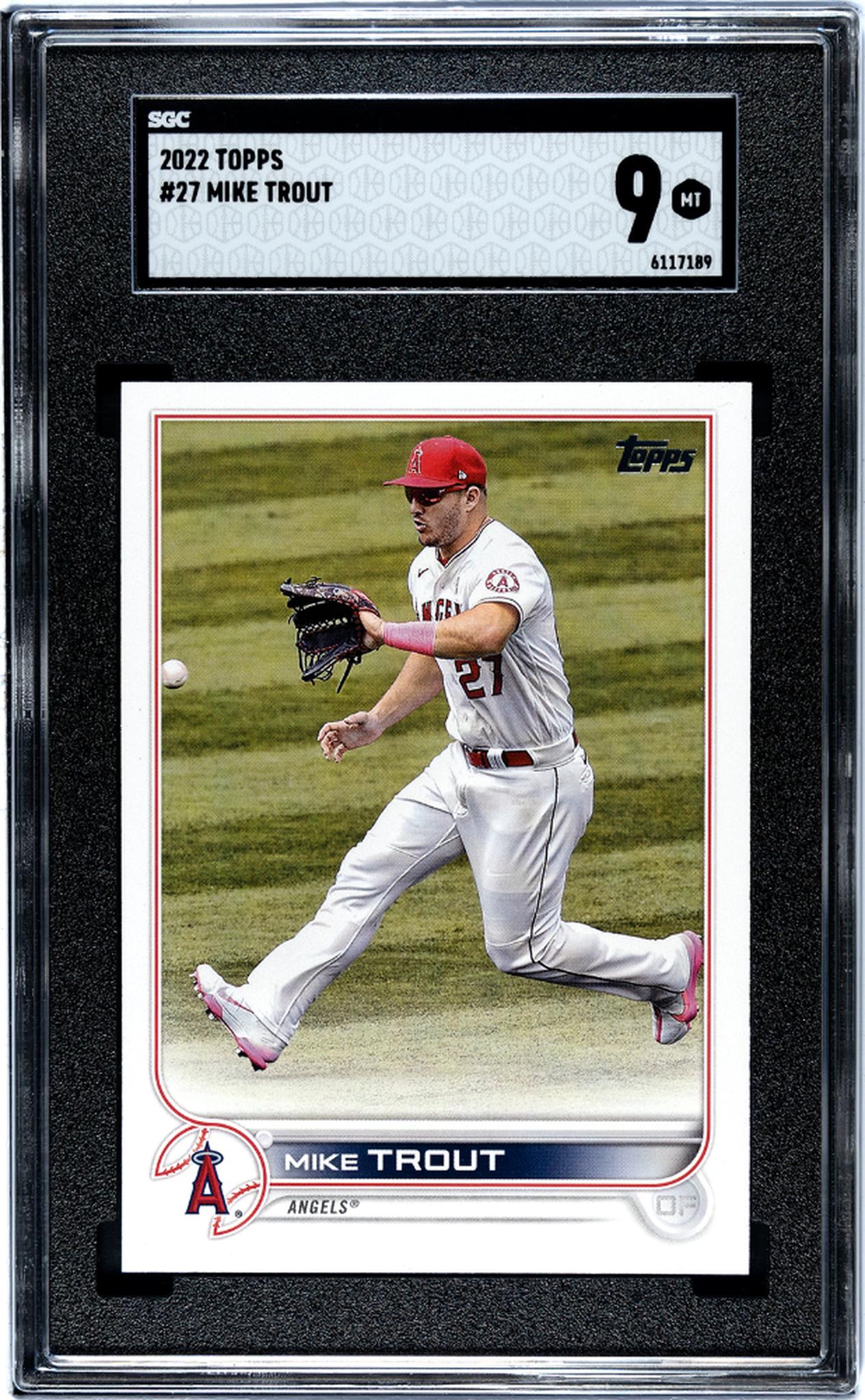 2022 Topps #27 Mike Trout SGC 9