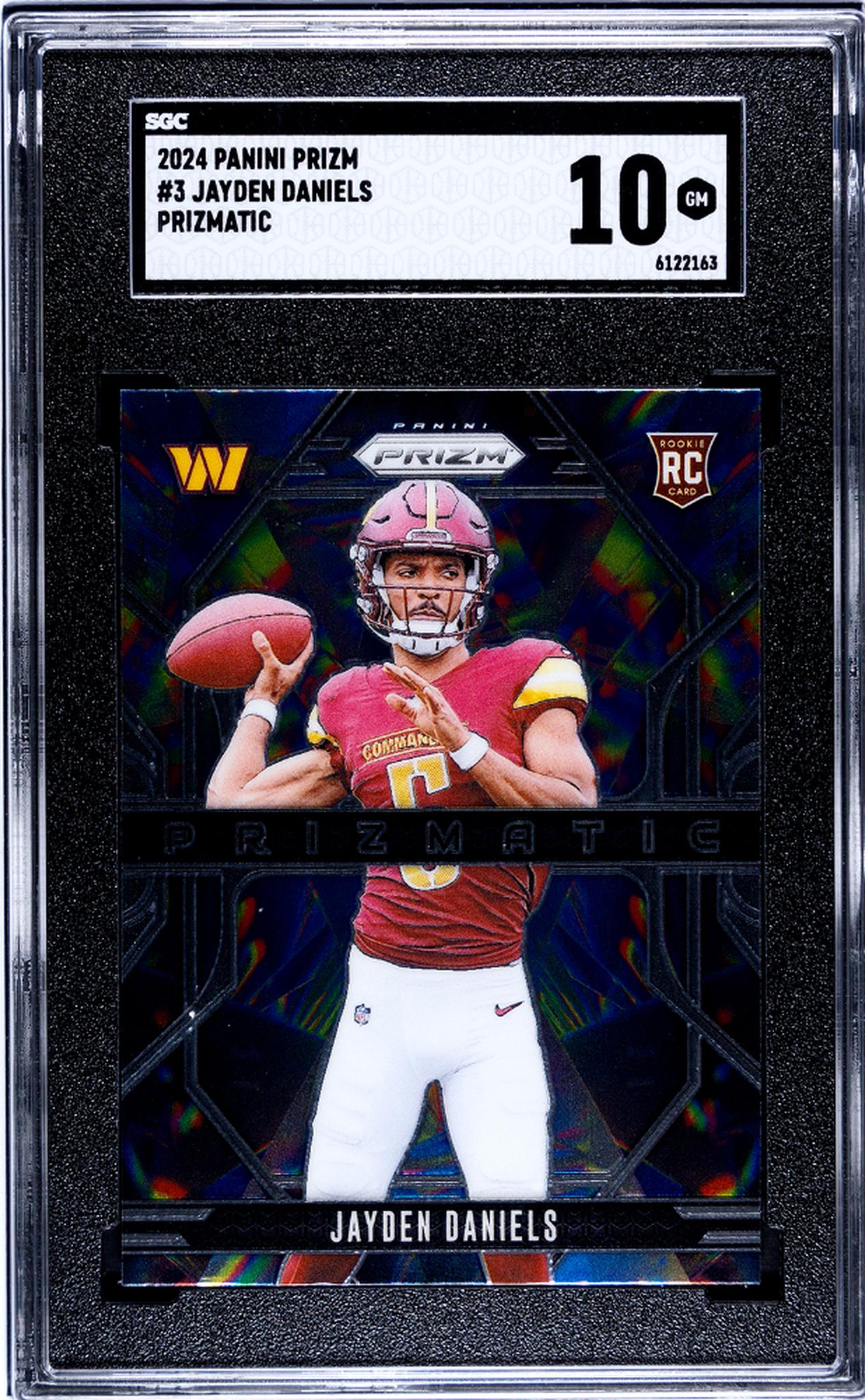 2024 Panini Prizm #3 Jayden Daniels Prizmatic SGC 10