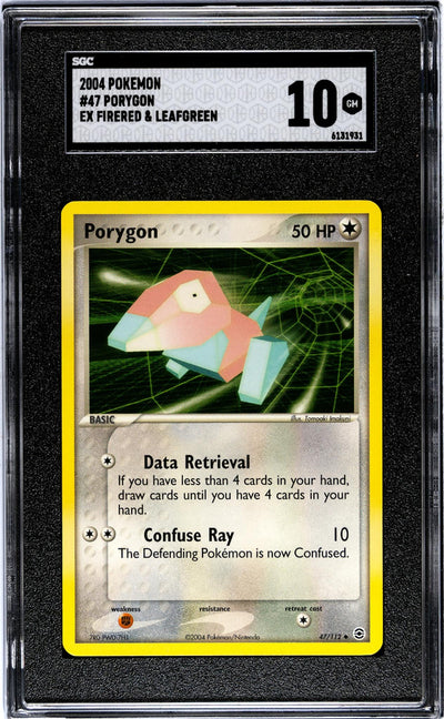 Pokémon EX FireRed & LeafGreen Porygon #47/112 SGC 10
