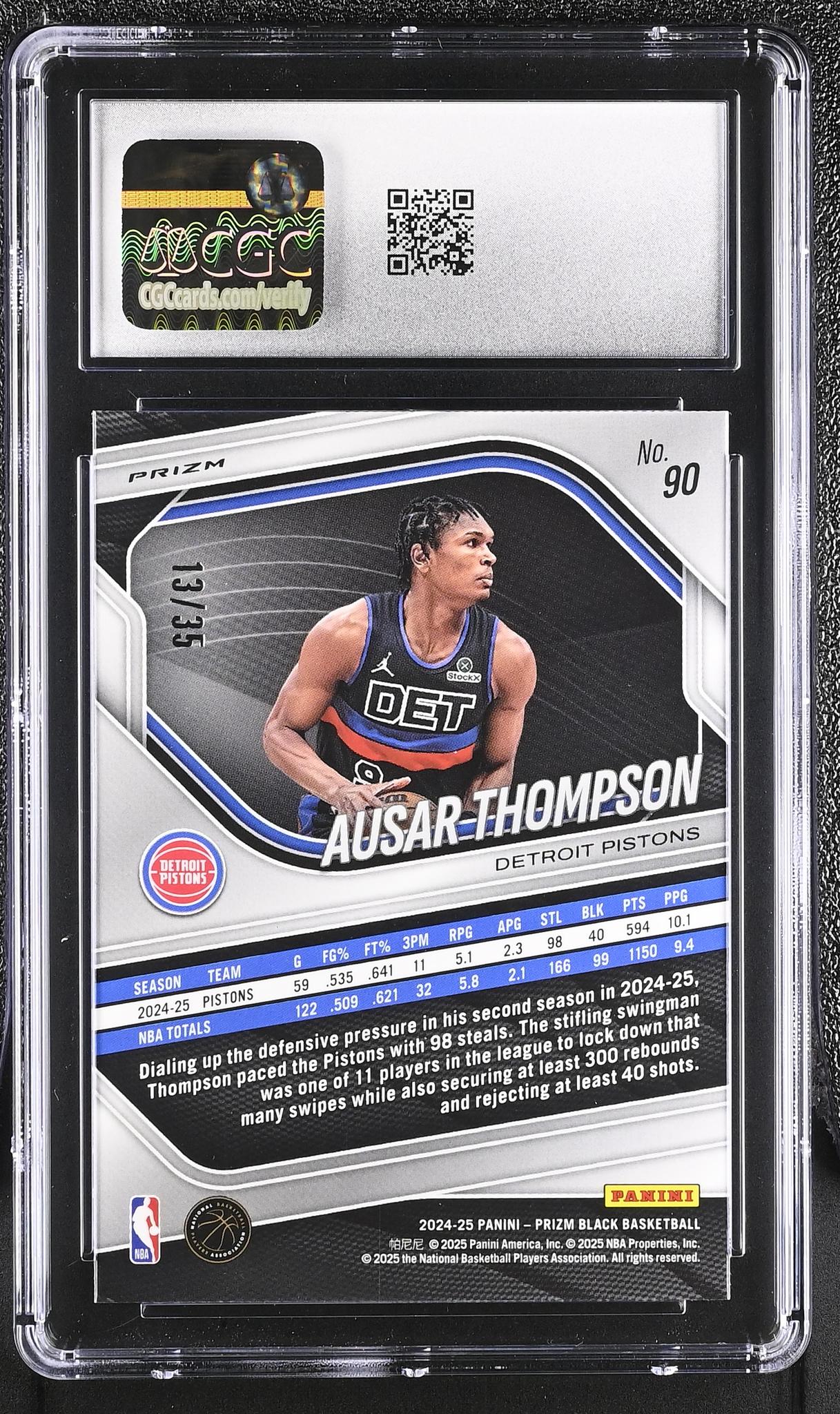 2024 Prizm #90 Ausar Thompson /35 CGC 10