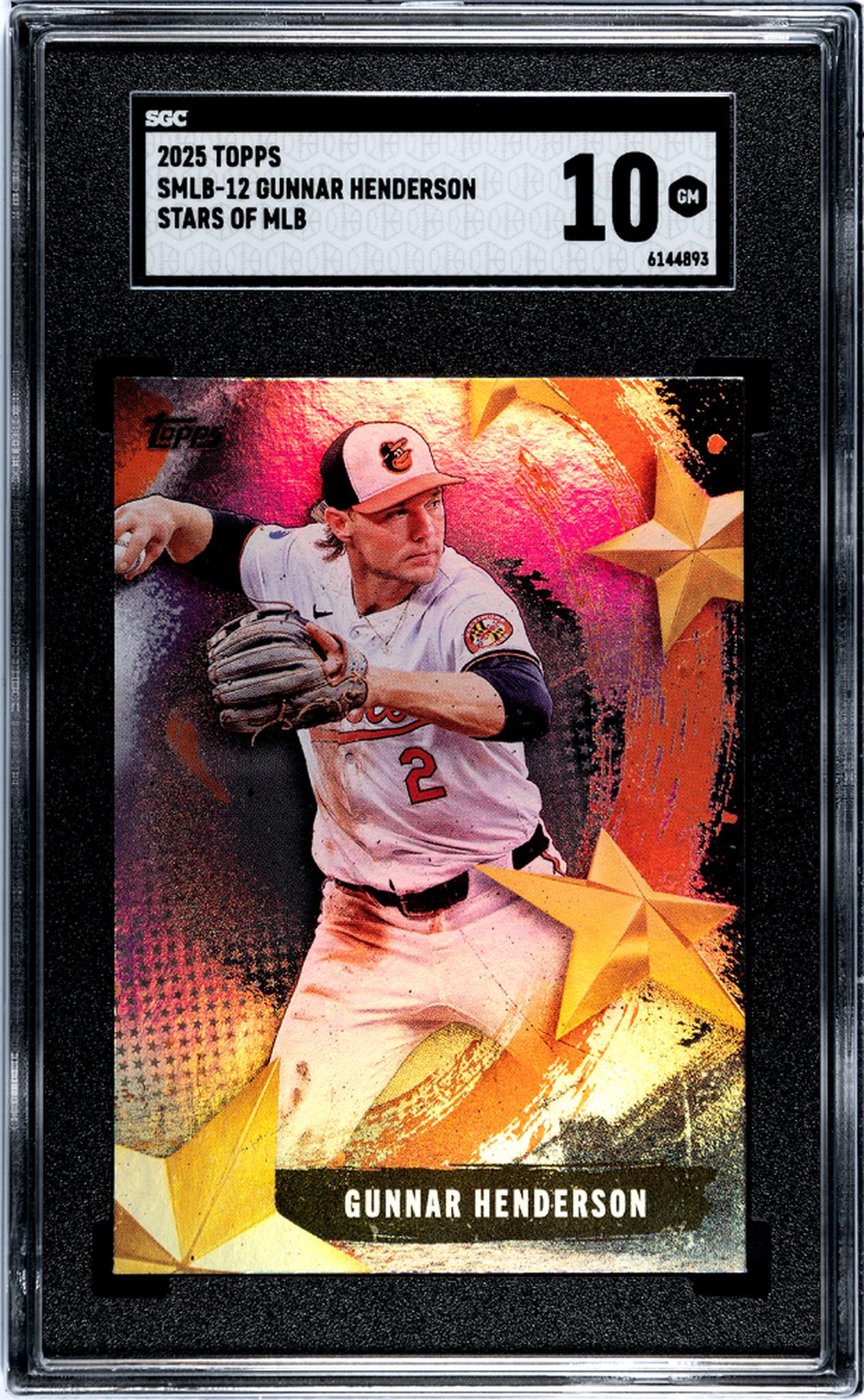 2025 Topps Stars of MLB Gunnar Henderson #SMLB-12 SGC 10
