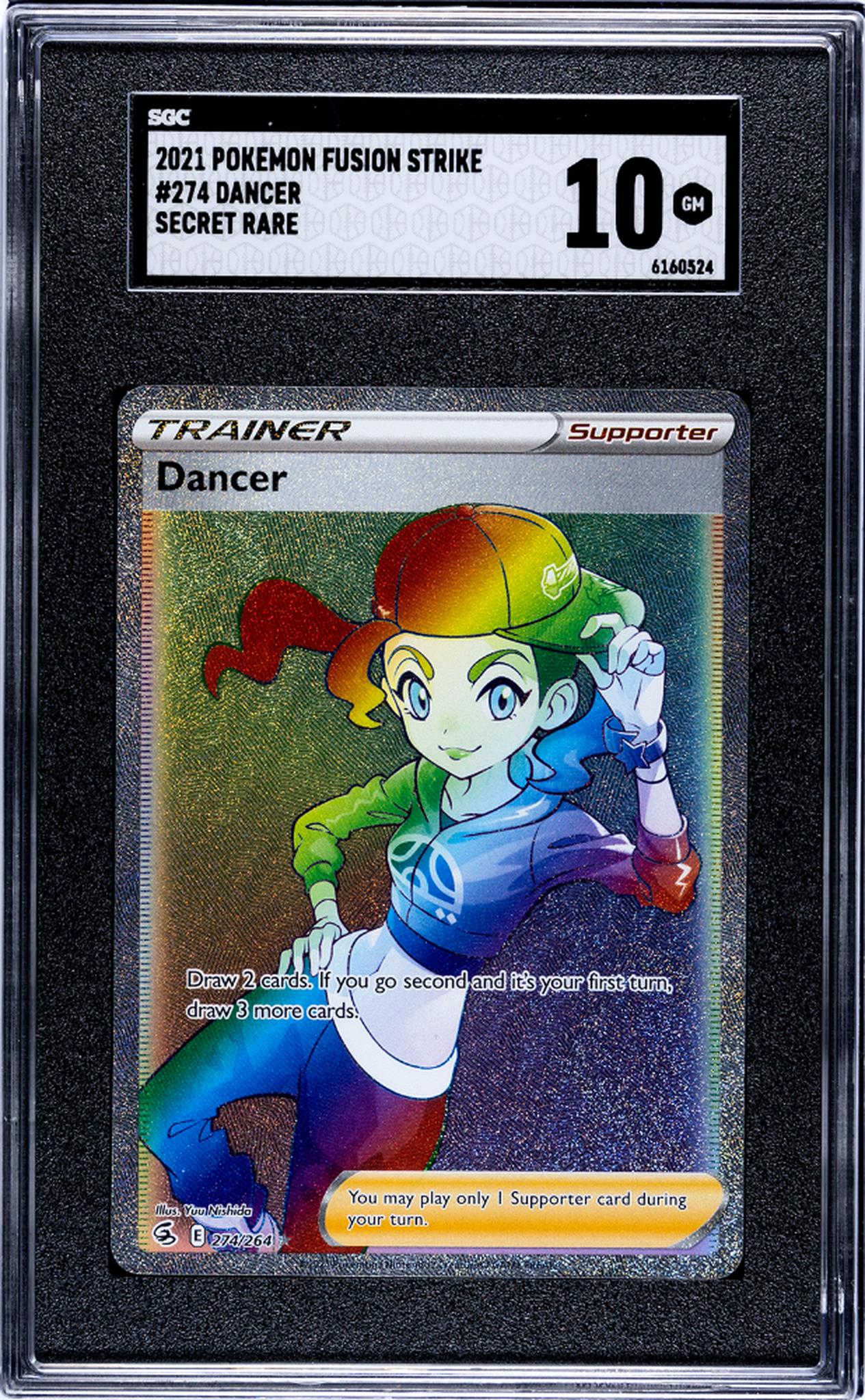 2021 Pokemon Fusion Strike #274 Dancer Secret Rare SGC 10