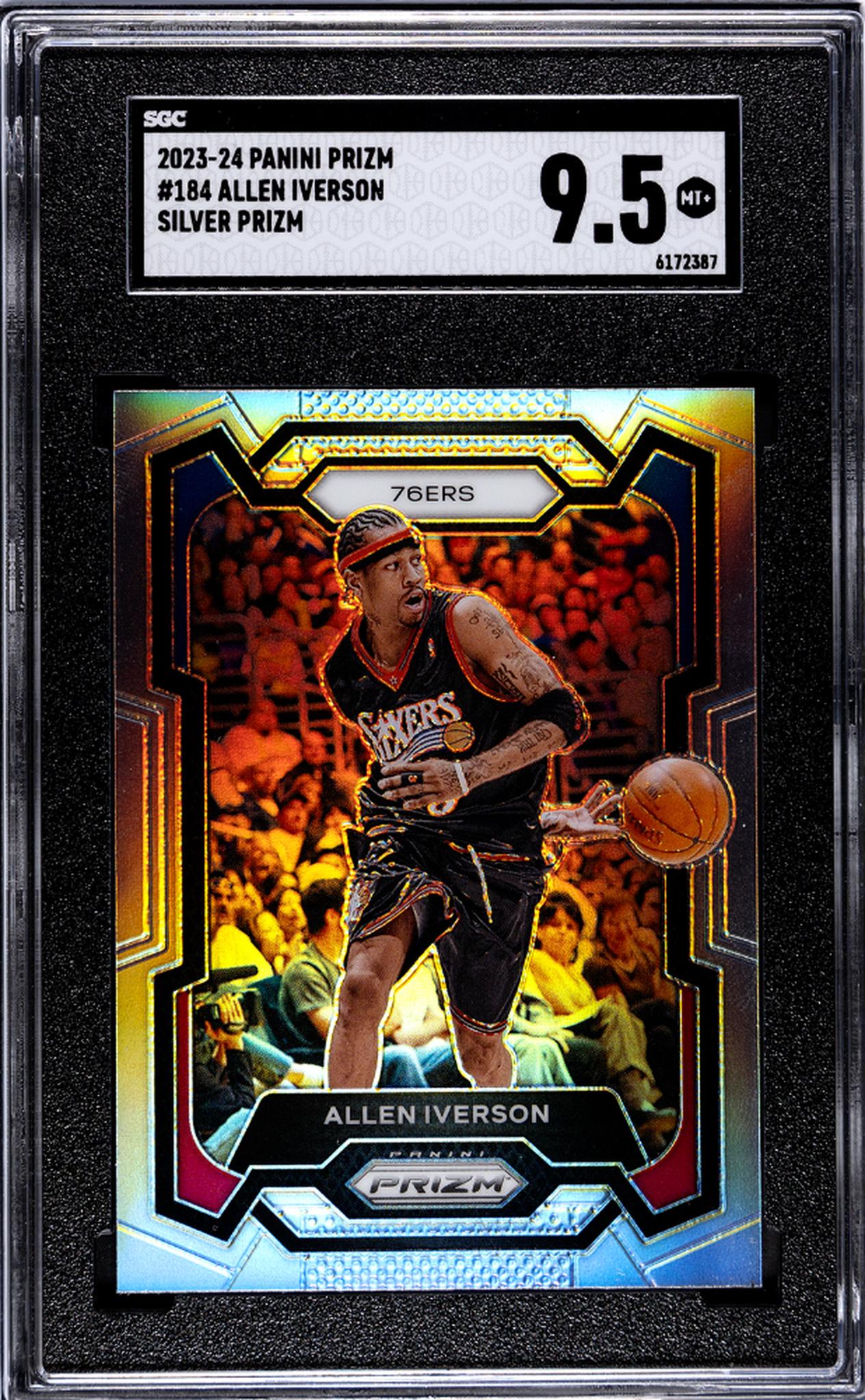 2023-24 Panini Prizm Silver Allen Iverson #184 SGC 9.5