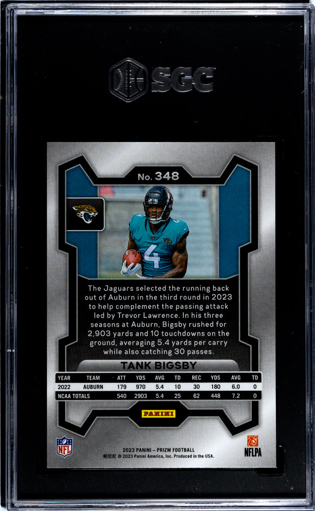 2023 Panini Prizm #348 Tank Bigsby  Rookie  SGC 9