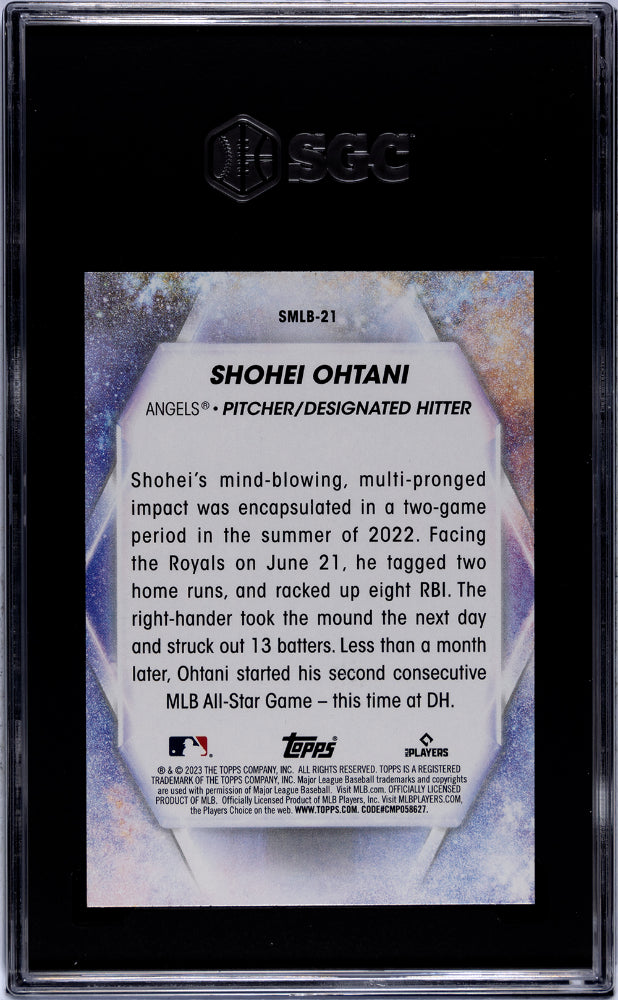 2023 Topps #SMLB-21 Shohei Ohtani Stars of MLB SGC 10