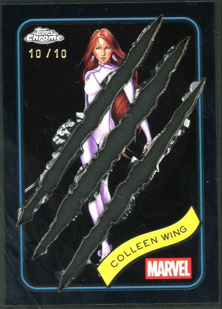 2025 Topps Chrome Marvel Colleen Wing Clawed Chrome Black Refractor /10