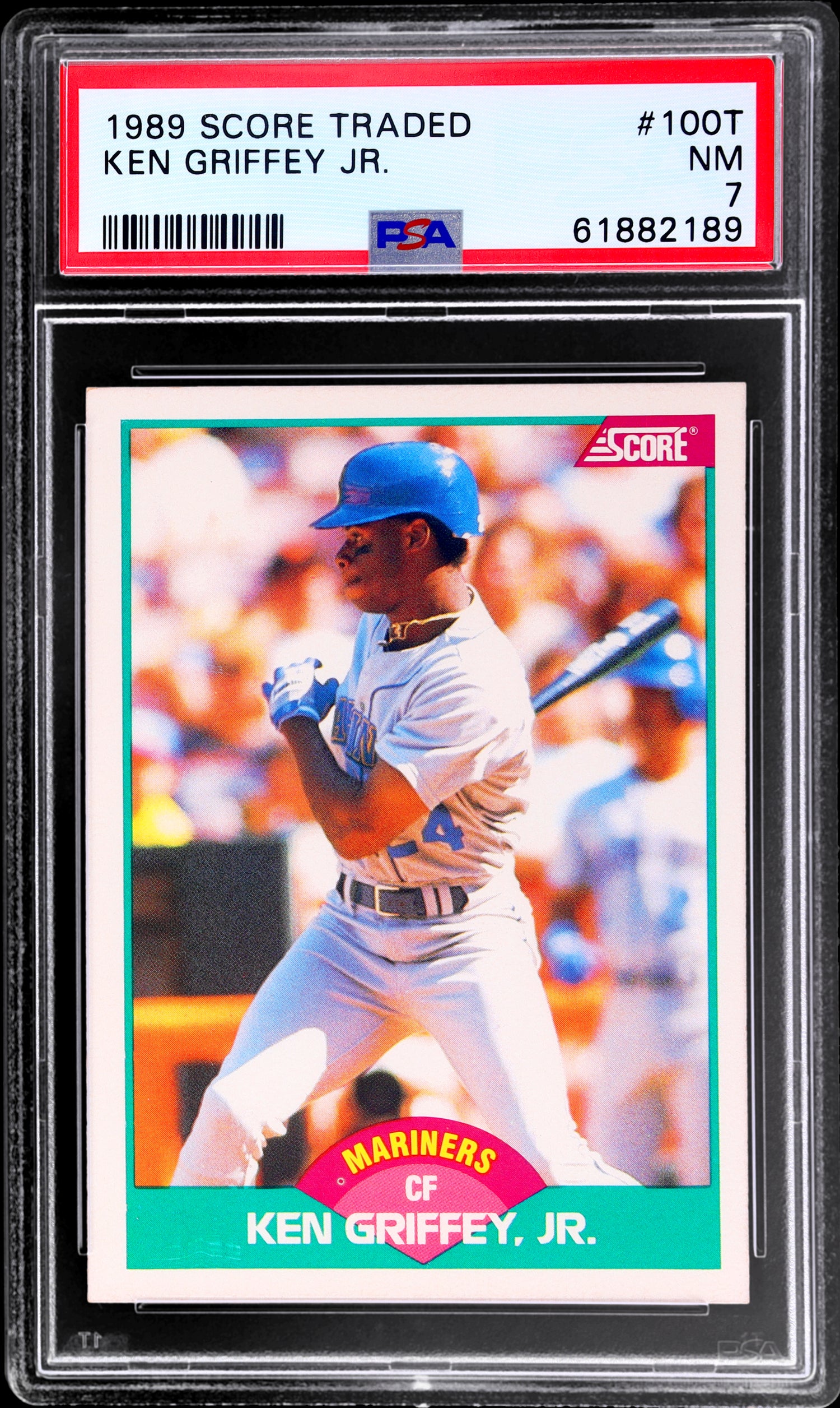 1989 Score Traded Ken Griffey Jr. #100T PSA 7 RC