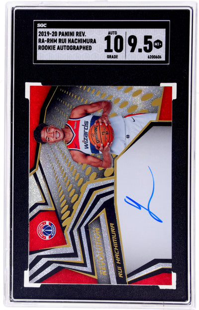 2019-20 Panini Revolution Rui Hachimura #RA-RHM Rookie Autograph SGC 9.5