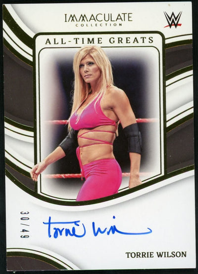 2023 Immaculate Collection All-Time Greats Torrie Wilson Auto #AT-TWL /49
