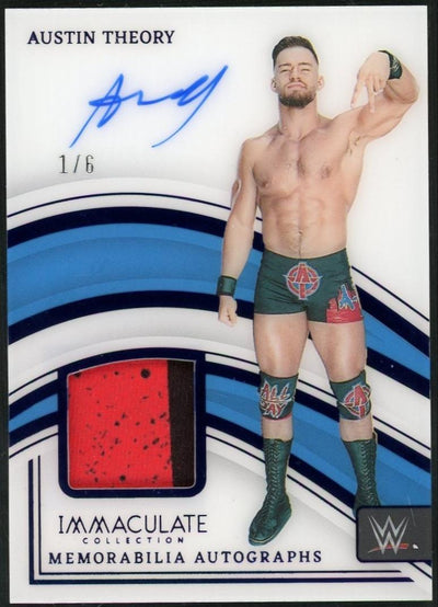 2023 Immaculate Collection Austin Theory Memorabilia Autographs #MA-ATH /6