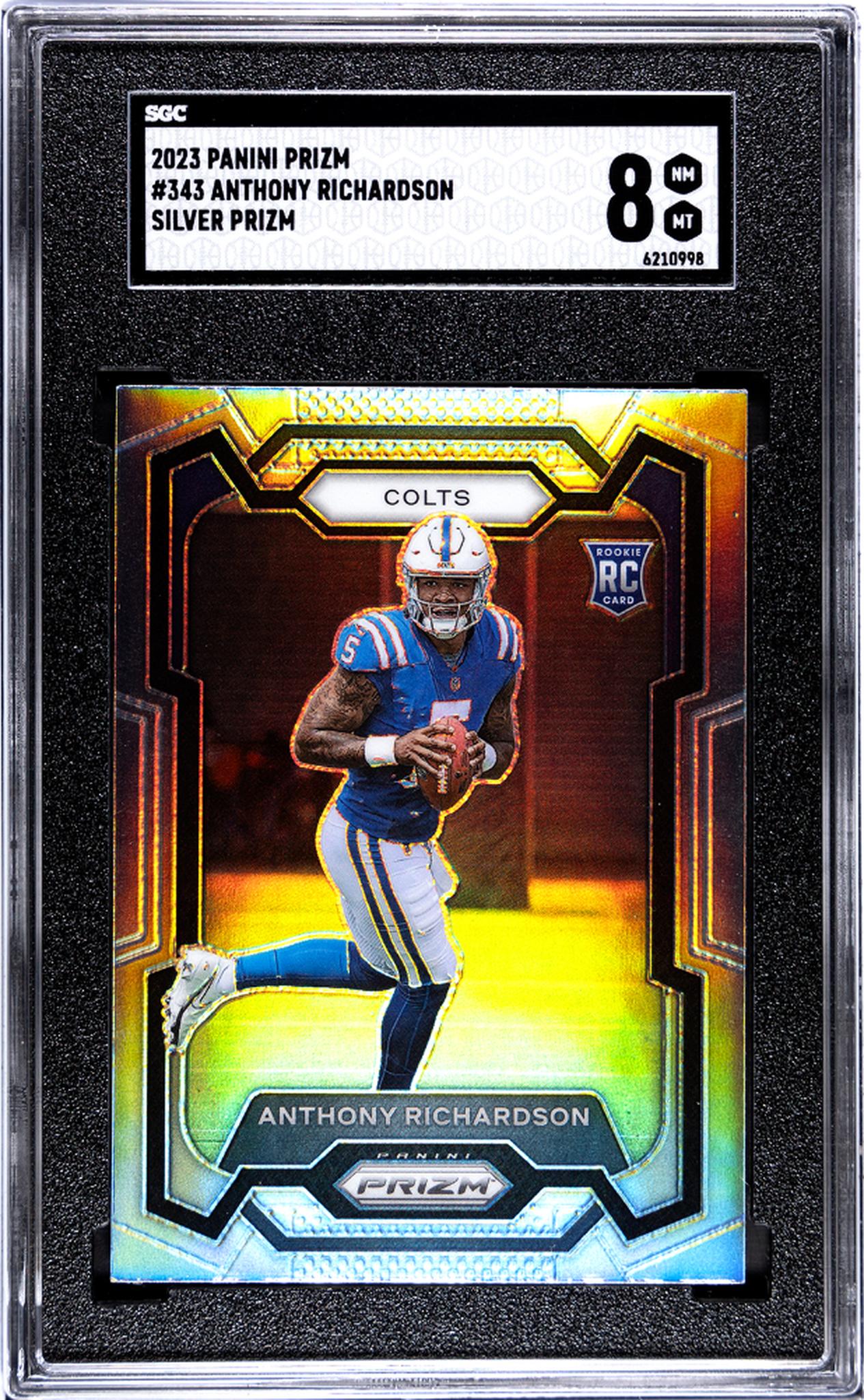 2023 Prizm #343 Anthony Richardson Silver Prizm SGC 8