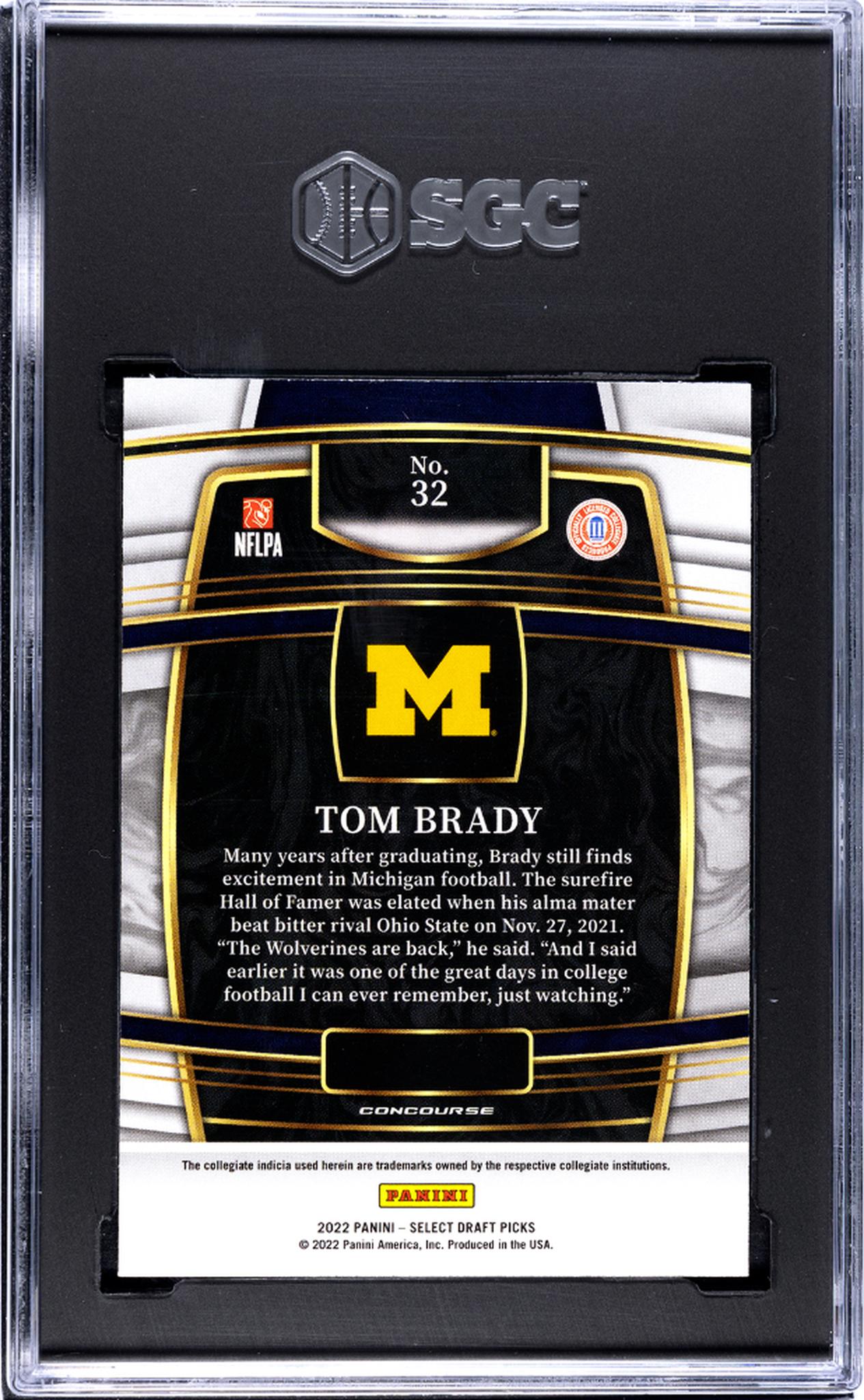 2022 Select #32 Tom Brady SGC 10