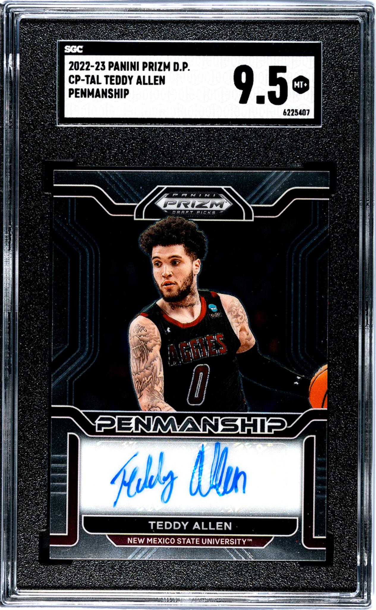 2022 Prizm #CP-TAL Teddy Allen Penmanship SGC 9.5