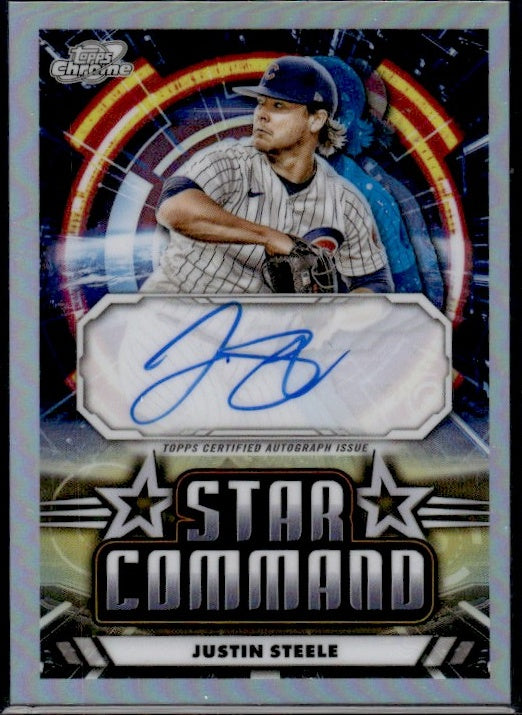 2024 Topps Cosmic Chrome Star Command Auto #SCA-JS Justin Steele