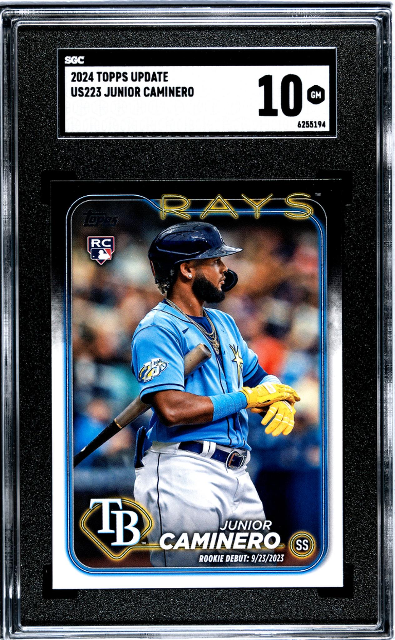 2024 Topps Update Junior Caminero #US223 RC SGC 10