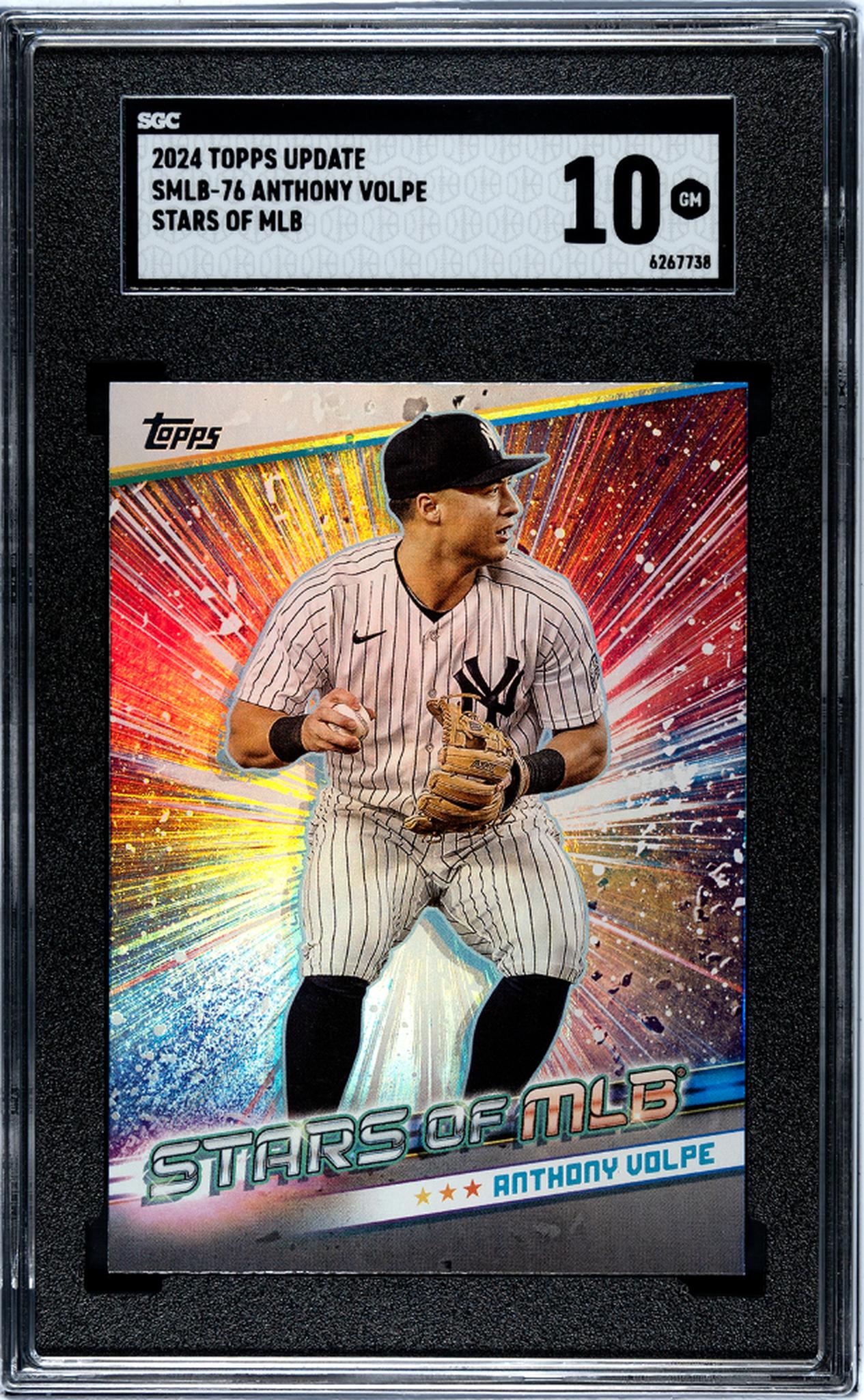 2024 Topps Update Series Stars of MLB Anthony Volpe #SMLB-76 SGC 10